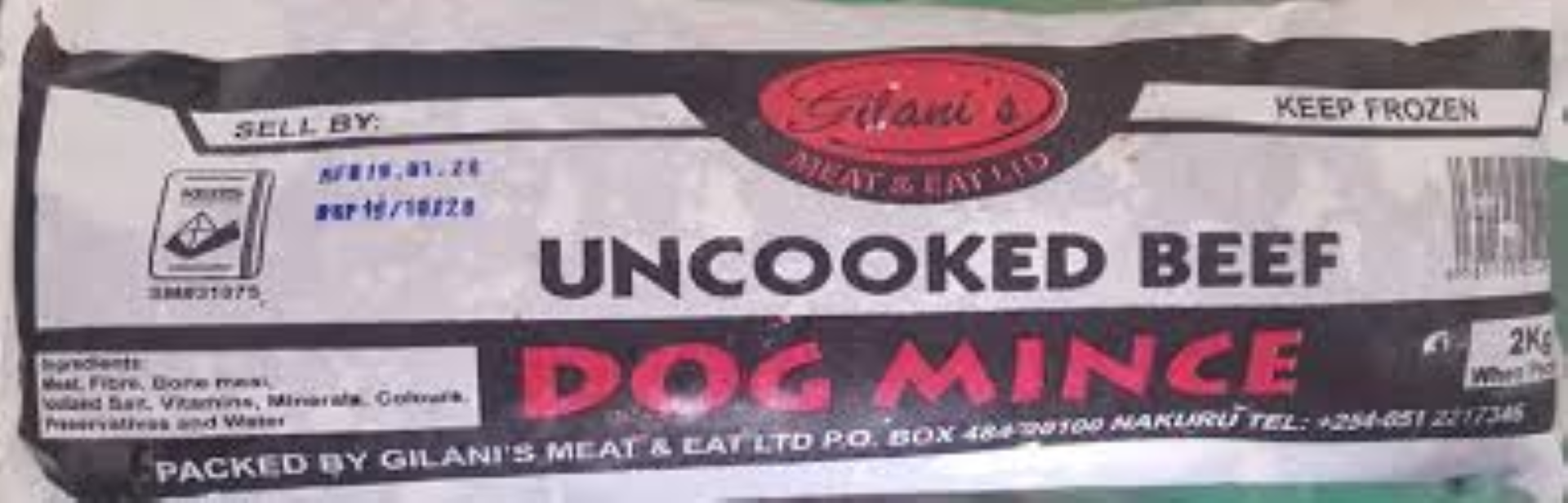 GILANI MEAT&EAT DOG MINCE 1KG